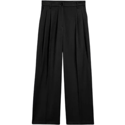 Monki Wide Leg Trousers - Black