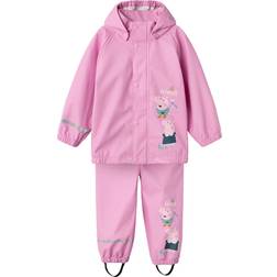 Name It Jane Peppa Pig Rainwear - Pastel Lavender (13231835)