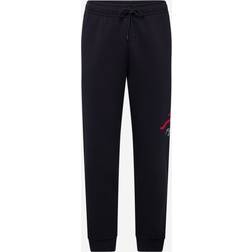 Nike Jordan Essentials Men's Fleece Baseline Trousers - Black/Gym Red