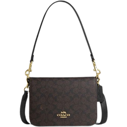 Coach Quinn Bag In Signature Canvas - Gold/Walnut/Black