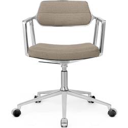 Vipp 453+ Swivel Aluminum/Dark Sand Kontorsstol 77.5cm