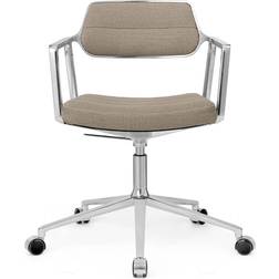 Vipp 453+ Swivel Aluminum/Dark Sand Office Chair 77.5cm