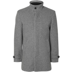 Selected New Reuben Coat - Light Grey Melange