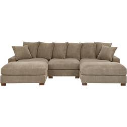 Latitude Run Wynisha Camel Sofa 122" 5 Seater