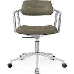 Vipp 453 Swivel+ Aluminum/Bosco Green Kontorstol 77.5cm