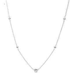 Fossil Glitz Necklace - Silver/Transparent