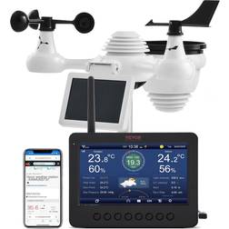 VEVOR 7-in-1 Wi-Fi Solar Self-Charging Weather Station