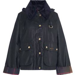 Barbour Reighton Spey Waxed Jacket - Black/Classic