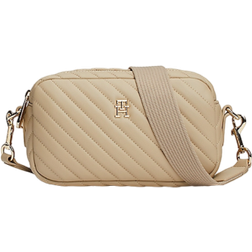 Tommy Hilfiger Monogram Quilted Camera Bag - Beige