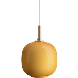 Louis Poulsen VL45 Radio Brass/Amber Pendant Lamp ∅ 17.5cm