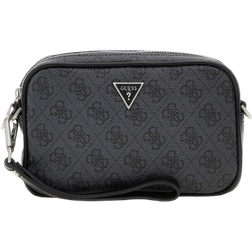 Guess Vezzola Smart 4G Logo Mini Crossbody Bag - Black Multi