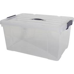 Practical Storage Set Transparent Opbevaringsboks 70L 8stk