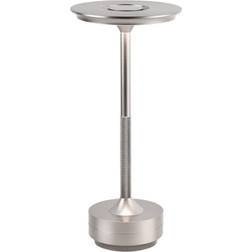 Wireless Silver Table Lamp 28cm
