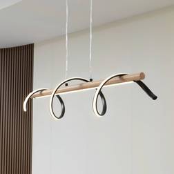 Lindby LED Hanging Spiraali Black Pendellampa 95cm