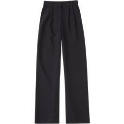 Abercrombie & Fitch Sloane Tailored Wide Leg Pant - Black