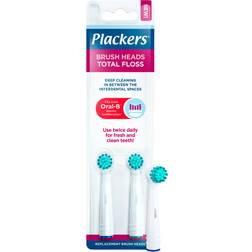 Plackers Total Floss Brush Heads 2-pack