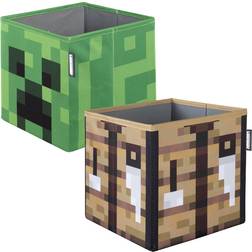 Minecraft Storage Box 2pc 10.63 H X 10.63 W X 10.63 D