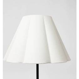 McGee Scallop Pleated Lamp White Shade 13"