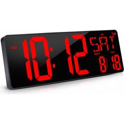 Beyond Time Digital Black/Red Vægur 42cm