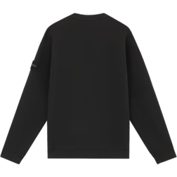 Stone Island 61241 Organic Cotton Diagonal Fleece Old Effect - Black