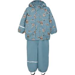 CeLaVi Kid's Lined Rain Set - Smoke Blue