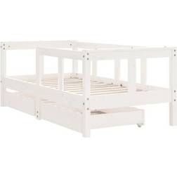 vidaXL Bed Frame with Drawers 29.9x58.1"