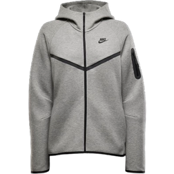 NIKE Sportswear Tech Fleece Windrunner Women's Full Zip Hoodie - Dark Grey Heather/Black