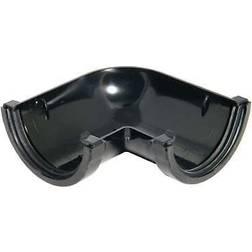 FloPlast Black Half Round Gutter Angle 76mm