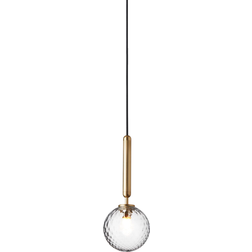 Nuura Miira Brass/Clear Pendant Lamp 14cm