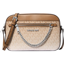 Michael Kors Jet Set Large Ombré Signature Logo Crossbody Body - Husk