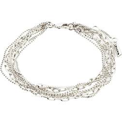 Pilgrim Lily Chain Bracelet - Silver