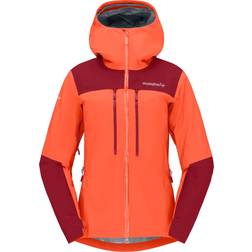 Norrøna Women's Trollveggen Gore Tex Pro Light Jacket - Orange Alert