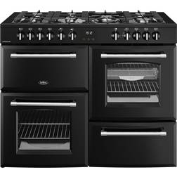 Belling Farmhouse 110DF Dual Fuel Range Cooker Black, Silver, Grey