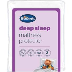 Silentnight Deep Sleep Super Soft Protector King Mattress Cover White (203x152cm)