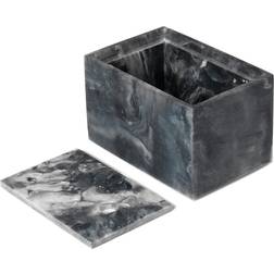 ferm LIVING Mist Charcoal Storage Box