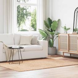 vidaXL Shaggy Rug High Pile NAVARRA 130 x 200 cm Beige