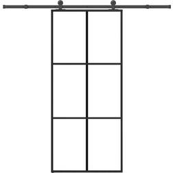 vidaXL med Hardwaresæt 90x205 cm Aluminium Skydedør (90x)