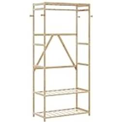 vidaXL with Shelves 80 x 40 x 175 cm Clothes Rack