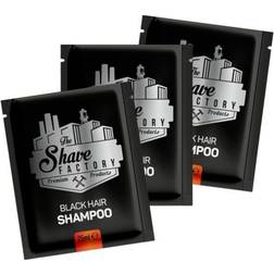 Shave Factory Black Hair Shampoo 10-pack 25ml