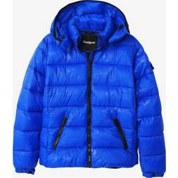 Desigual Padded Coat - Blue/Royal Blue