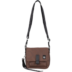 Marimekko Mini Messenger Piirto Unikko Shoulder Bag - Brown/Black