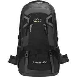 INF Large Capacity Outdoor Mountaineering Backpack 60L - Black