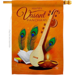 Ornament Collection Vasant Panchami Celebration House Flag 71.1x101.6cm