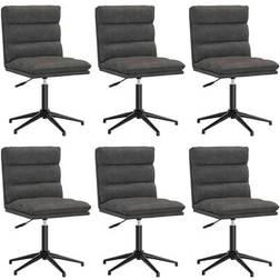 vidaXL 3315708 Black Køkkenstol 84cm 6stk
