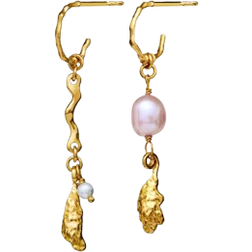 Maanesten Lyric Earrings - Gold/Pearls