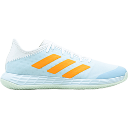 adidas Adizero Fastcourt Handball Shoes - Sky Tint/Cloud White/Signal Orange