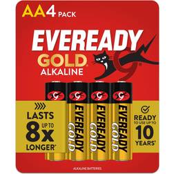 Eveready Gold Alkaline AA Compatible 4-pack
