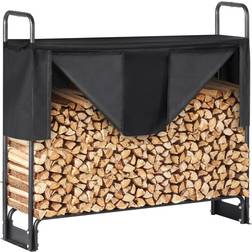 VEVOR 4.3Ft Outdoor Firewood Rack with Cover