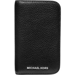 Michael Kors Portefeuille Compact Hudson En Cuir Grainé - Noir