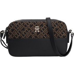 Tommy Hilfiger Monogram Jacquard Camera Bag - Black